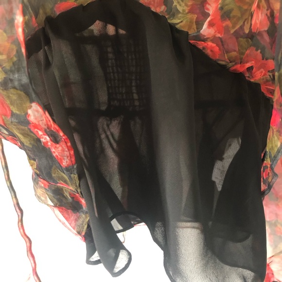 Zara Floral Sheer Blouse - Picture 7 of 8